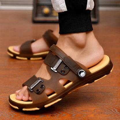 Gladiator sandals open-toe platform outdoor beach sandals Roman shoes anti-skid summer casual shoes New men's sandals