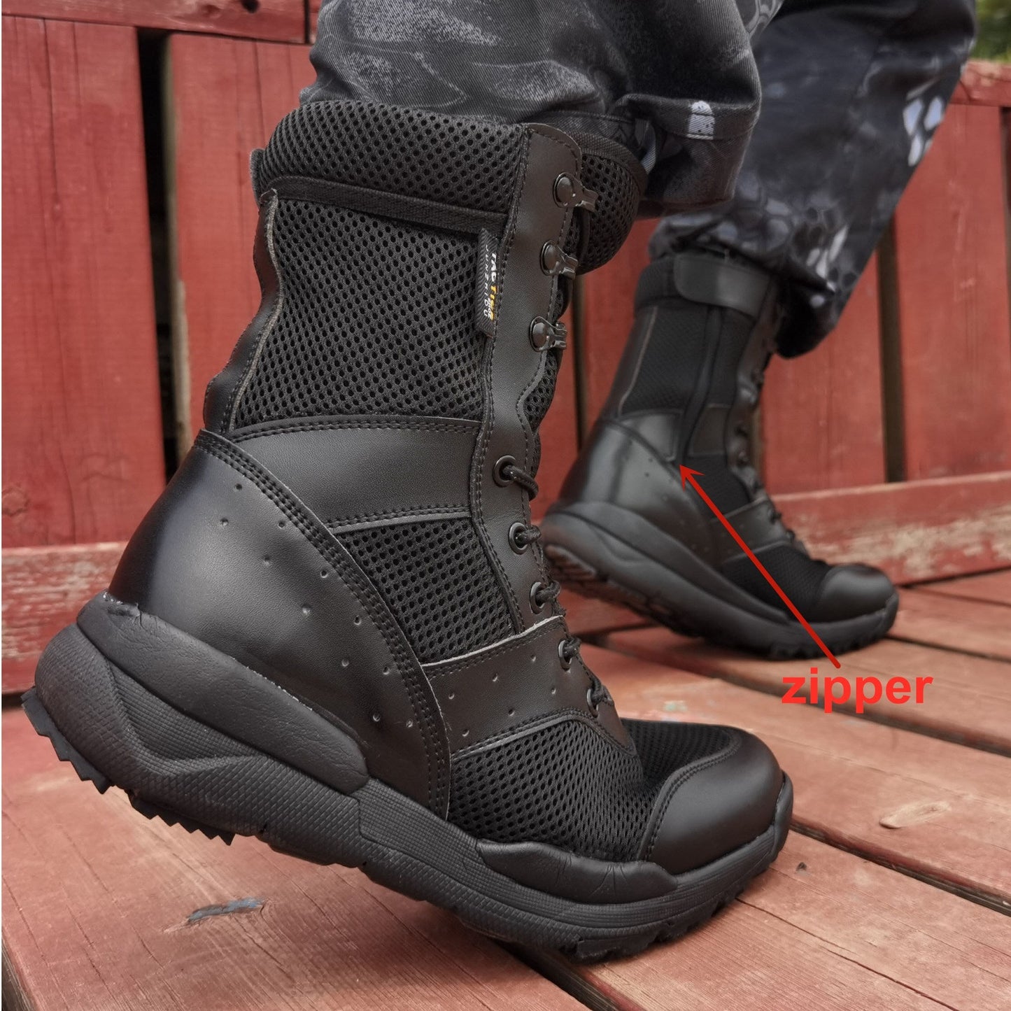 Summer Combat Training Boot Men Women Climbing Training Lightweight Tactical Boots Outdoor Hiking Breathable Mesh Army Fan Shoes