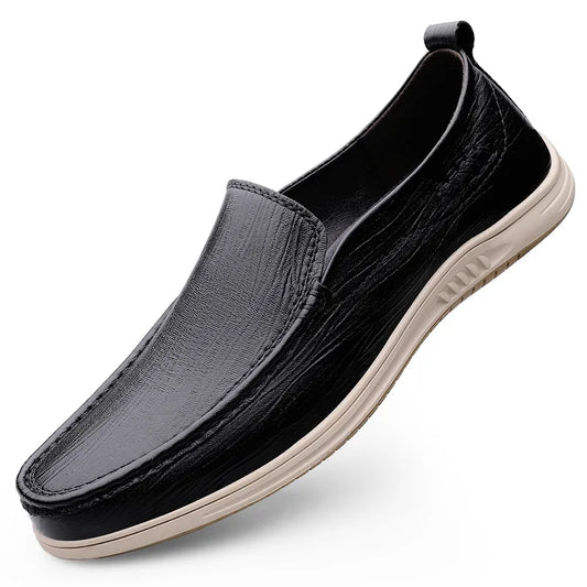 Genuine Leather Men Casual Shoes Luxury Brand Mens Loafers Moccasins Breathable Slip on Italian Cow Leather Shoes  New