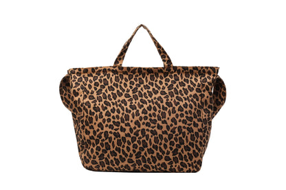 binfenxie High Quality Women's Bag Leopard Print Canvas Fashionable Crossbody Bag Versatile Casual Shoulder Bag Large Capacity