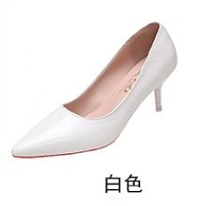 Nightclub High Heel Pointed Toe Stiletto Red Bottom Fashion Women's Shoes Shallow High Heels Red Bottom High Heels  Lolita Shoes