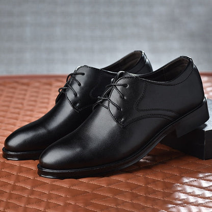 Plus Size Man Shoes Formal Black Leather Shoes for Men Lace Up Oxfords for Male Wedding Party Office Business Casual Shoe Men