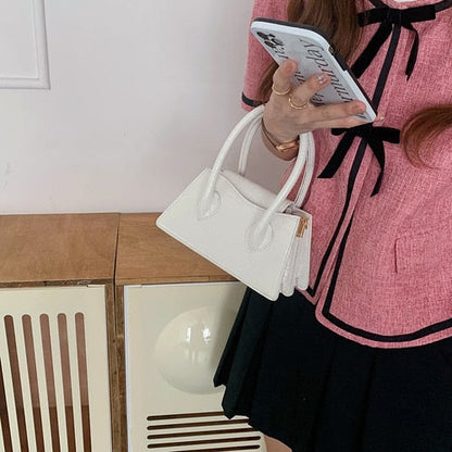 binfenxie Fashion Pink Small Square Women Clutch Purse Handbags New Simple Ladies Messenger Bag Solid Color Female Shoulder Crossbody Bags