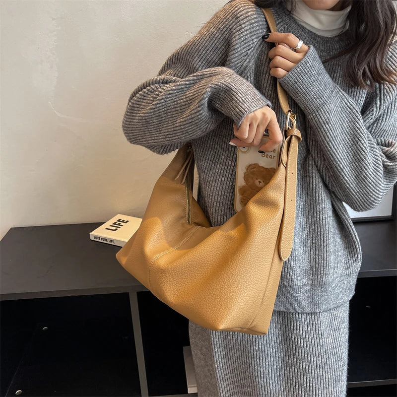 binfenxie  Pattern Tote Bags For Women Latest Branded Shoulder Hobo Bag Soft PU Leather Retro Large Capacity Shopper Tote