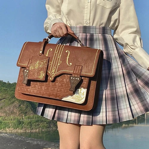 binfenxie  Harajuku Vintage Handbag Women Lolita  Briefcase Backpack Jk Student Uniform Bag Japanese Shoulder Messenger Bags Female