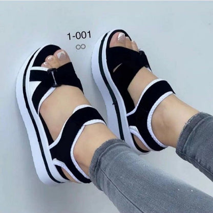 Women Sandals Casual Wedges Sandalias Mujer  Summer Shoes Women Heels Sandals Platform Peep Toe Wedges Chaussure Femme