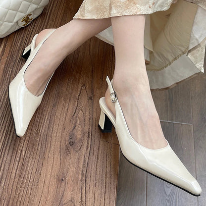 Futurecen Pink Ladies High Heels Shoes Slides New  Women Thin Heels Shoes For Female 2024 Fashion Shallow Pointed Toe Footwear Pumps