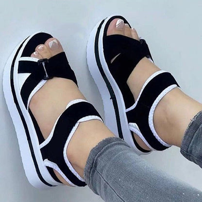 Shoes Women Sandals  Women Heels Summer Sandals Platform Sandalias Mujer Soft Wedges Shoes For Women Summer Footwear