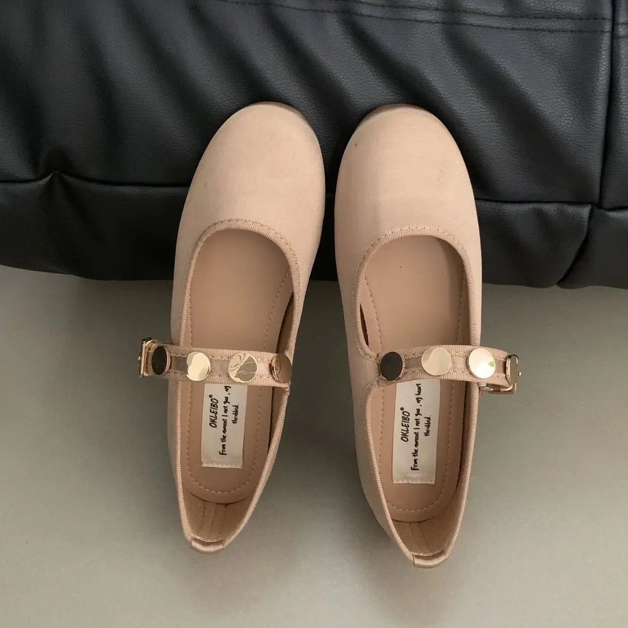 binfenxie  -   2024 Autumn Women Flats Fashion Shallow Ladies Mary Jane Shoes Square Toe Soft Flat Heel Outdoor Casual Ballerina Shoes