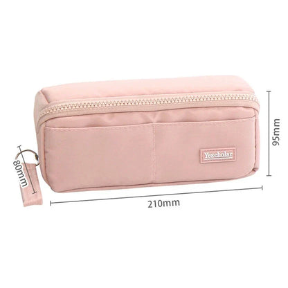 binfenxie Pencil Case Large Cute Bags Estuche Escolar 3 Compartimientos De Lápices Lapicera Pencil Pouch Back To School Trousse Aesthetic