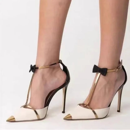 Futurecen  -  New Luxury Women's Summer Sexy Stiletto Heels Sandals Fashion High-quality Banquet Buckle High Heels Spike Pumps