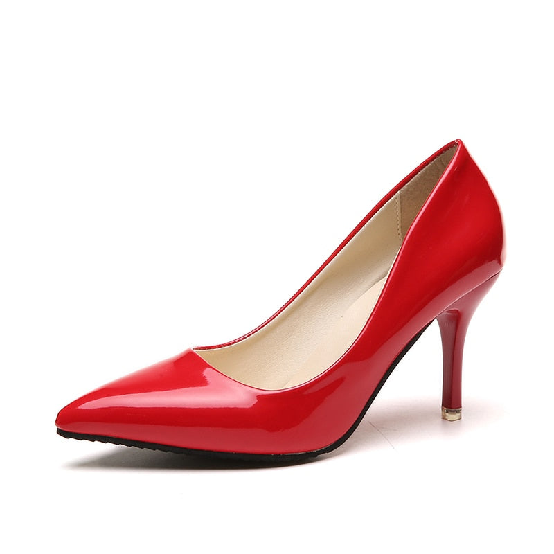 Women's Shoes Heeled Pumps Stiletto Heels Red Sole Pointed Toe Elegant Wedding Dress Office Big Size on Offer