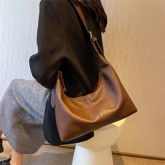 binfenxie  Pattern Tote Bags For Women Latest Branded Shoulder Hobo Bag Soft PU Leather Retro Large Capacity Shopper Tote