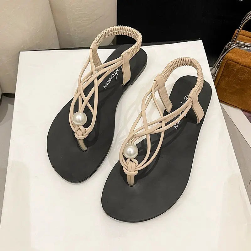 Women's Shoes with Low Heels Summer Diamond Footwear Pvc Plastic Sandals for Woman Flip-flops Black Rhinestones Sandal F H