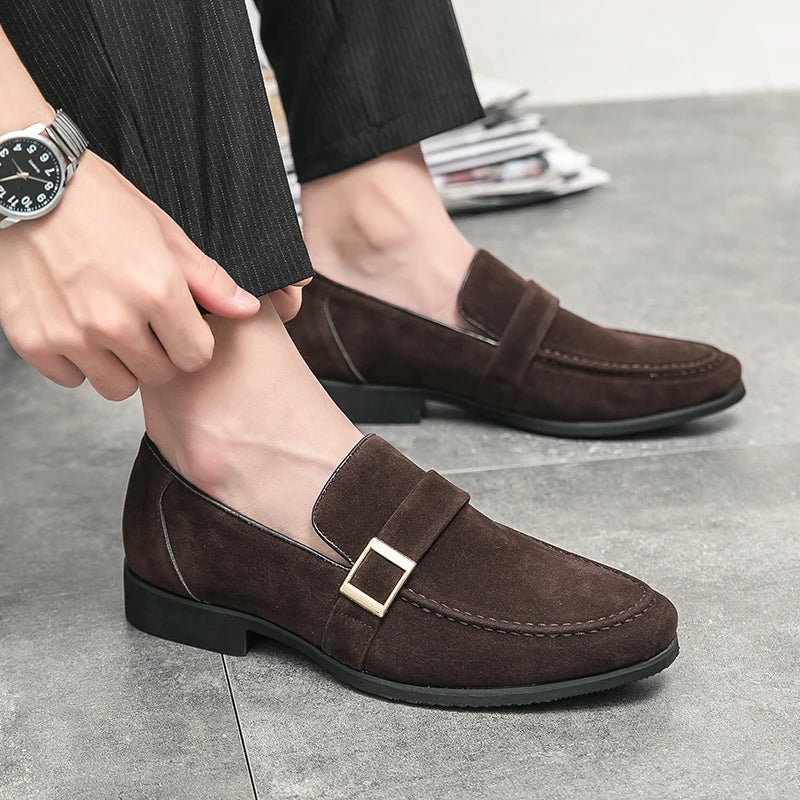 Men Loafers slip on Fashion Pointed Bow Dress Shoes Men moccasins outdoor shoes for Men Formal Mariage Wedding Shoes men