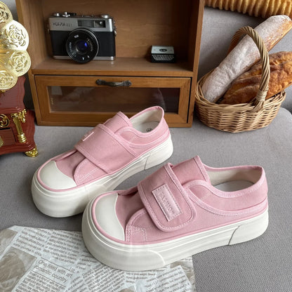 binfenxie Shoes Woman  Round Toe Clogs Platform Slip-on Casual Female Sneakers New Creepers Retro Small Slip On Espadrille Cute