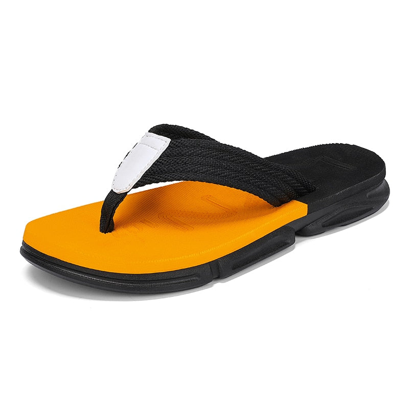 Summer Men's Flip Flops Hot Sale Slippers Soft Quick Dry Slides Male Street Beach Slippers Casual Flip Flops Indoor Footwear