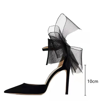 binfenxie Brand Fashion bowknot Women Pumps Luxury Satin Thin High heels Party Prom Sandals Spring Summer Female Wedding Bridal Shoes