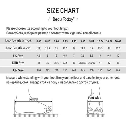 Ankle Boots Platform Women Cow Leather Elastic Band Round Toe Slip-On  Autumn Thick Sole Ladies Shoes Handmade 03A24