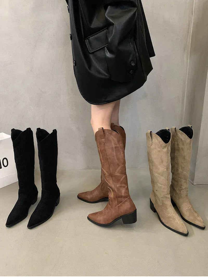 Futurecen Autumn Winter Short Plush Women Ankle Boots Fashion Pointed Toe Ladies Elegant Chelsea Pumps Shoes Thin High Heel Short Boots