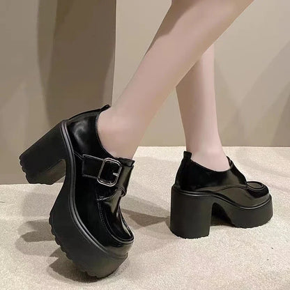 Futurecen  -  Women Platform Mary Janes Lolita Shoes Party Chunky Heels Pumps New Women Shoes Mujer Fashion Summer Oxford Zapatos Q118