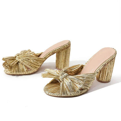 Fashion Women's Sandals Vintage Elegant Woman Heeled Shoes Good Quality Ladies Sandals