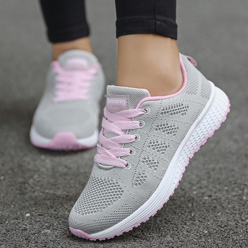 Women Sneakers Shoes Fashion Outdoor Women's Sneakers Breathable Platform Sneakers Trainers Ladies Shoes Flat Mujer Shoes Woman