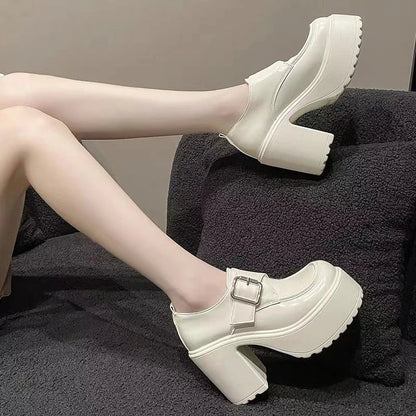 Futurecen  -  Women Platform Mary Janes Lolita Shoes Party Chunky Heels Pumps New Women Shoes Mujer Fashion Summer Oxford Zapatos Q118