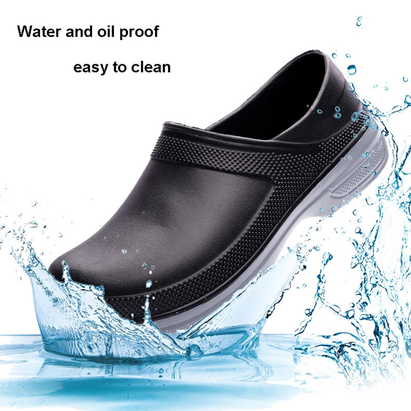 Men Chef Shoes Women Non-slip Waterproof Oil-proof Kitchen Shoes Work Cook Shoes for Chef Master Restaurant Sandal Plus Size 49