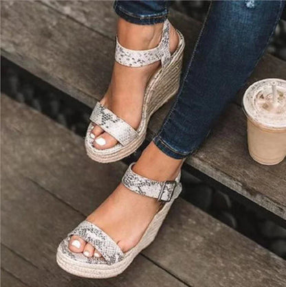 Fashion Women's Sandals Vintage Elegant Woman Heeled Shoes Good Quality Ladies Sandals