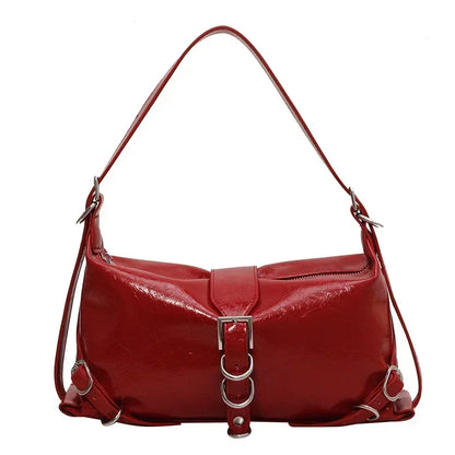 binfenxie PU High Quality Women's Bag Fashionable, Simple, Large Capacity High Quality Shoulder Bag Summer Solid Color Versatile Handbag