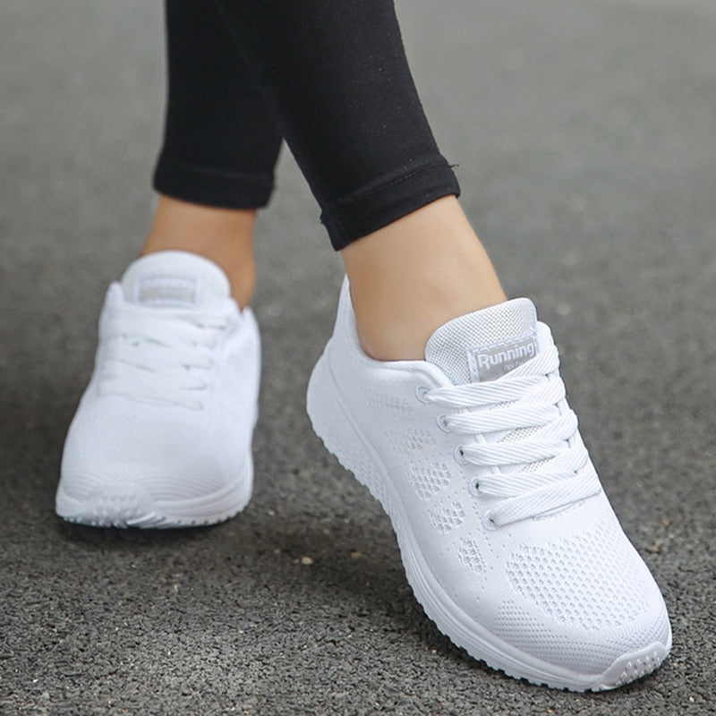 Women Sneakers Shoes Fashion Outdoor Women's Sneakers Breathable Platform Sneakers Trainers Ladies Shoes Flat Mujer Shoes Woman