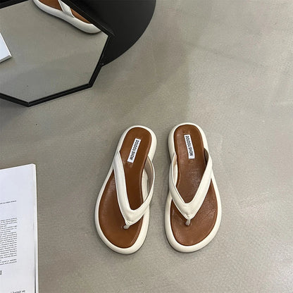 binfenxie Summer Flip Flop Designer Slides Comfort Flats Slippers Soft Sole Women Sandals 2024 Women's Ladies Outdoor Beach Shoes