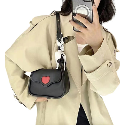 binfenxie Pu Leather Women New Stylish Handbags Casual Underarm Bag Y2k Style Waterproof Suitable For Daily Life And Communting Use