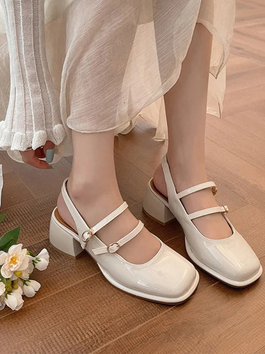 binfenxie   -  Casual Pure Color Sandals Woman Party Design 2024 Summer Basic Non Slip Elegant Beach Shoes Ladies Hollow Out Slim Shoes Chic