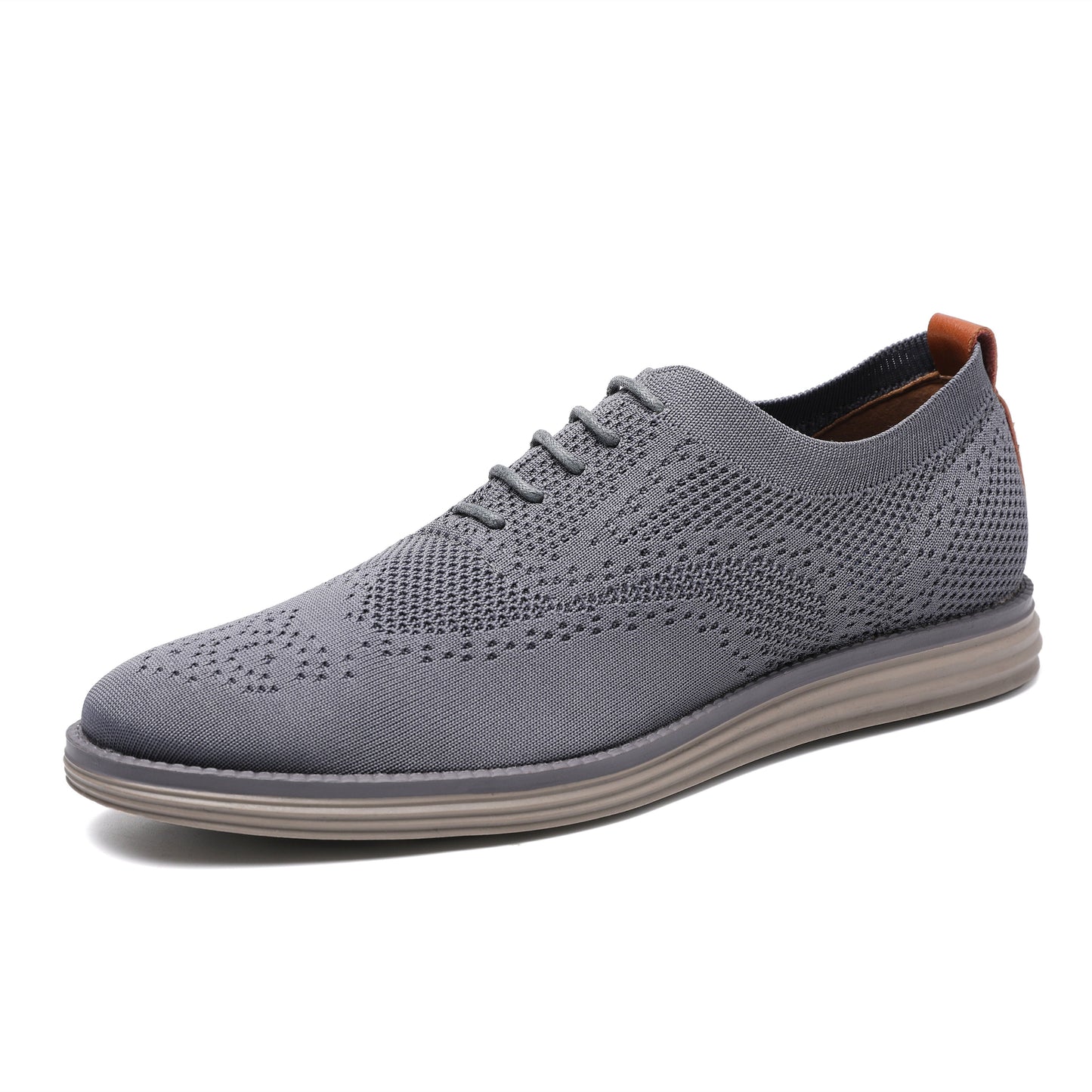 Breathable Knitted Mesh Casual Shoes Lightweight Smart Casual Shoes Office Work Footwear Men Shoes