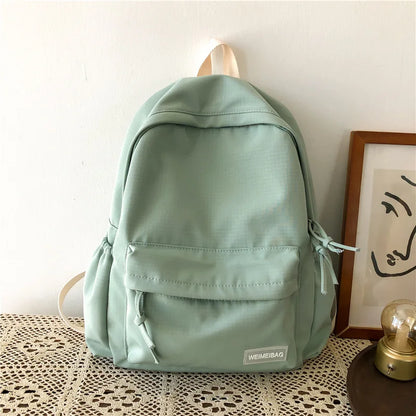 binfenxie Waterproof Nylon Women School backpack Large Solid Color Girls Travel Bag College Schoolbag Female Laptop Back Pack Mochilas