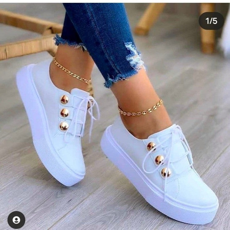 Women Casual Shoes White Sneakers Women Fashion Spring Summer Canvas Sneakers Women Platform Vulcanize Shoes