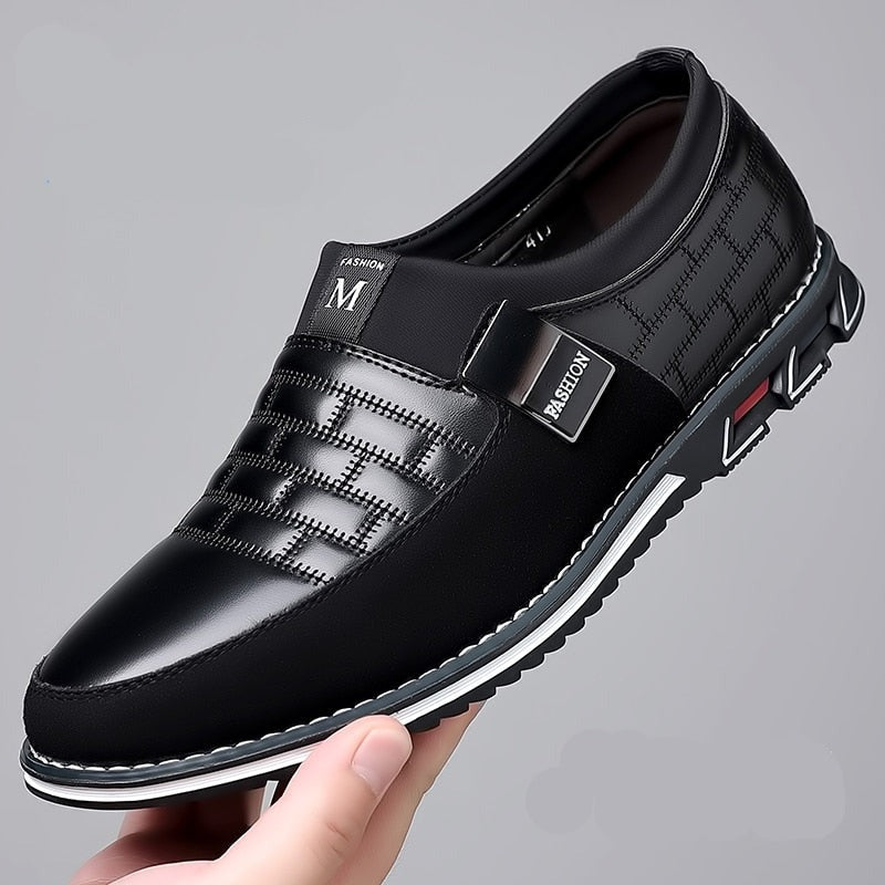 Men Business Shoes Slip on Party Men Shoes Comfortable PU Leather Shoes for Man Wedding Dress Shoes for Male Zapatos Hombre