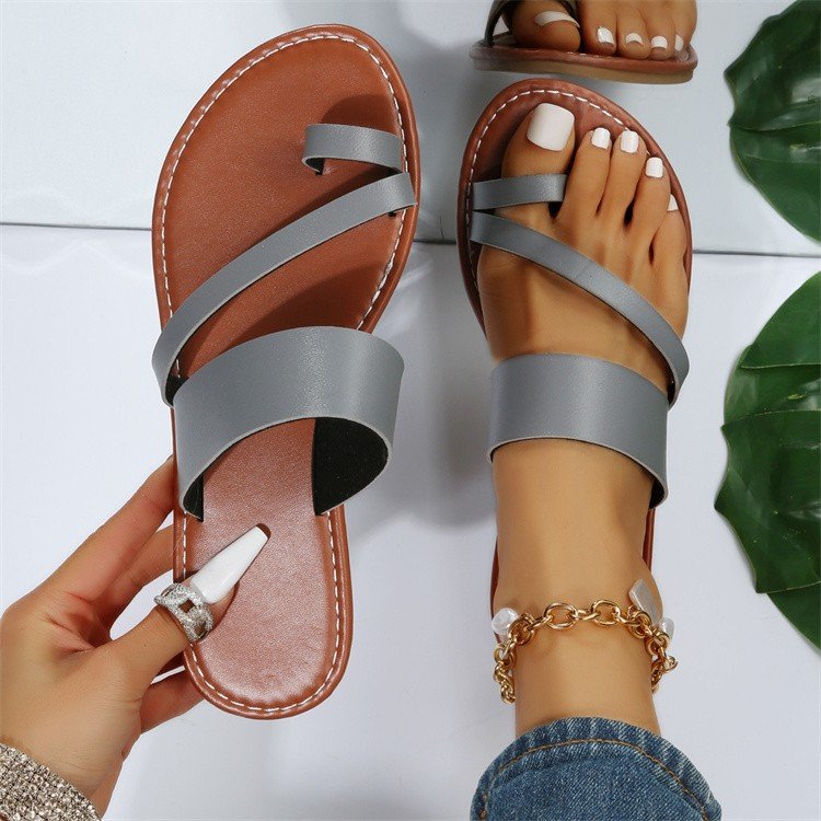 Women Minimalist Thong Sandals  Fashion Flat Sandals Summer Outdoor Beach Vacation Leisure Woman Shoes