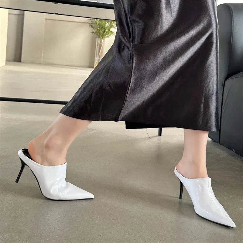 Futurecen Pointed Toe Women Pumps Thin High Heels Shoes Designer Shallow Slip On Red Party Zapatos De Mujeres