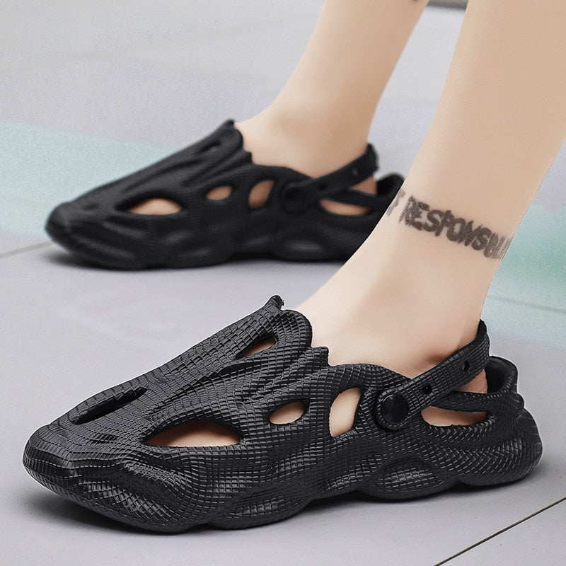 Summer Men Slippers Comfortable Platform Outdoor Sandals Clogs Beach Slippers Flip Flops Male Indoor Home Slides Bathroom Shoes