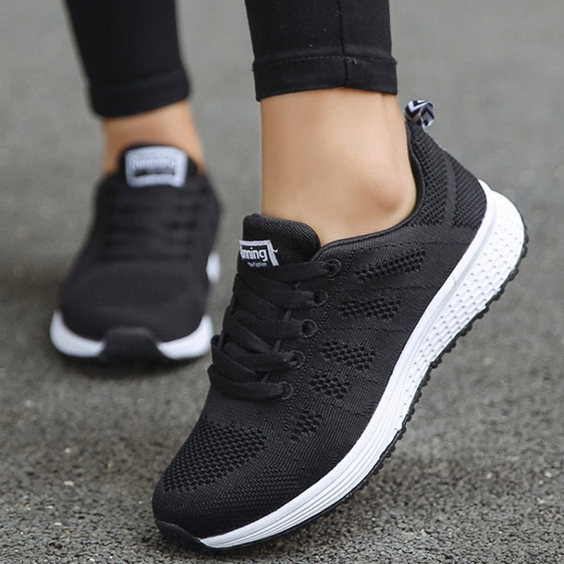 Women Sneakers Shoes Fashion Outdoor Women's Sneakers Breathable Platform Sneakers Trainers Ladies Shoes Flat Mujer Shoes Woman