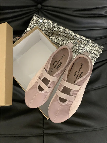 binfenxie  -   Ballet Flats Sneakers Shoes Women Round Toe Casual Silps Flat 2024 New Fashion Ballerinas Zapatos Mujer