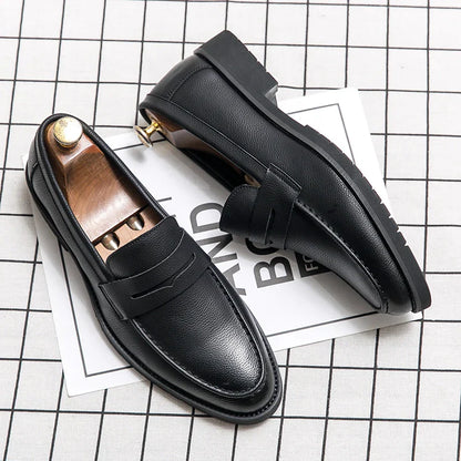 Spring Autumn Hot Selling Men's Loafers Brown Elegant Business Casual Shoes Anti Slip Formal Leather Shoes for Men's