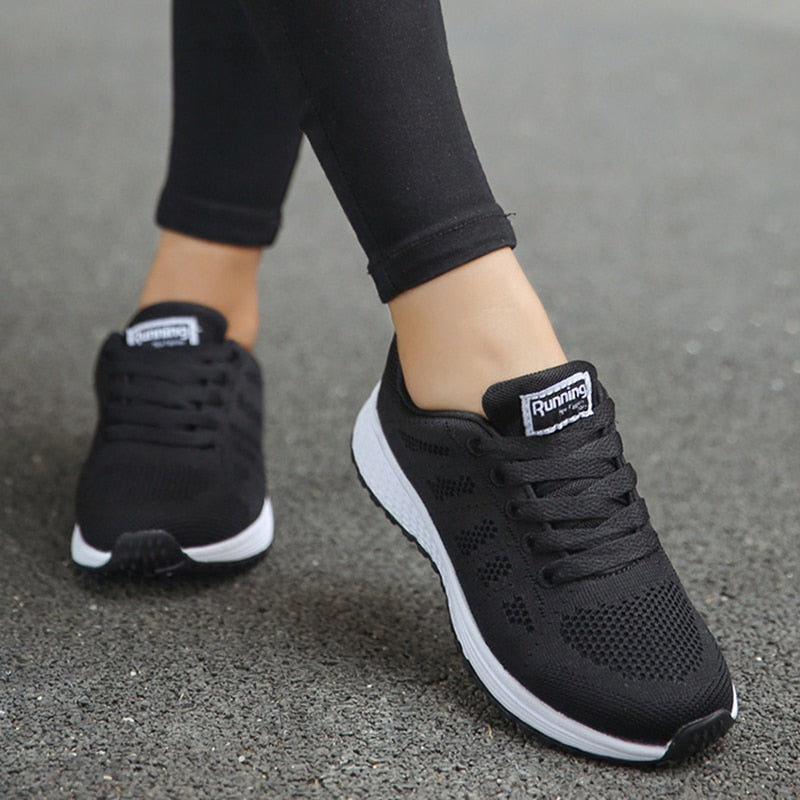 Women Sneakers Shoes Fashion Outdoor Women's Sneakers Breathable Platform Sneakers Trainers Ladies Shoes Flat Mujer Shoes Woman