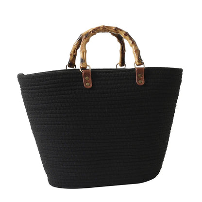 binfenxie   Straw Beach Handbags For Women Designer Luxury Crochet Bags Bohemia Style Raffia Rattan Large Capacity Shopper Totes