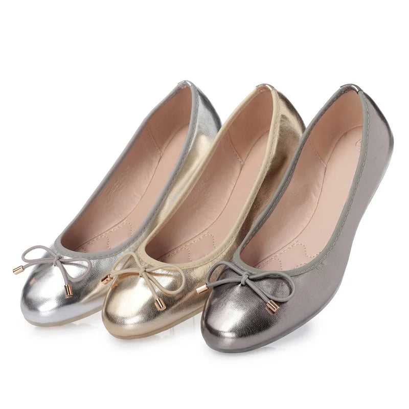 Women Ballerinas Flats shoes Bowtie Shallow Mouth Slip On Women Flats Ladies Casual Flat Shoes Ballet Flats