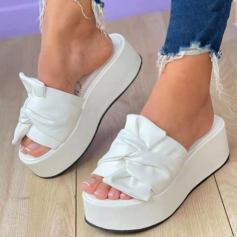 Women Sandals Women Heels Sandals For Summer Shoes Women Platform Sandals Soft Bottom Wedge Sandalias Mujer Summer Slippers Heel