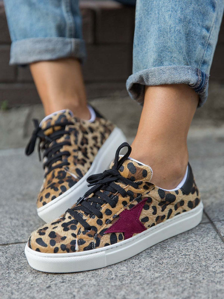 Star Leopard Casual Sneaker